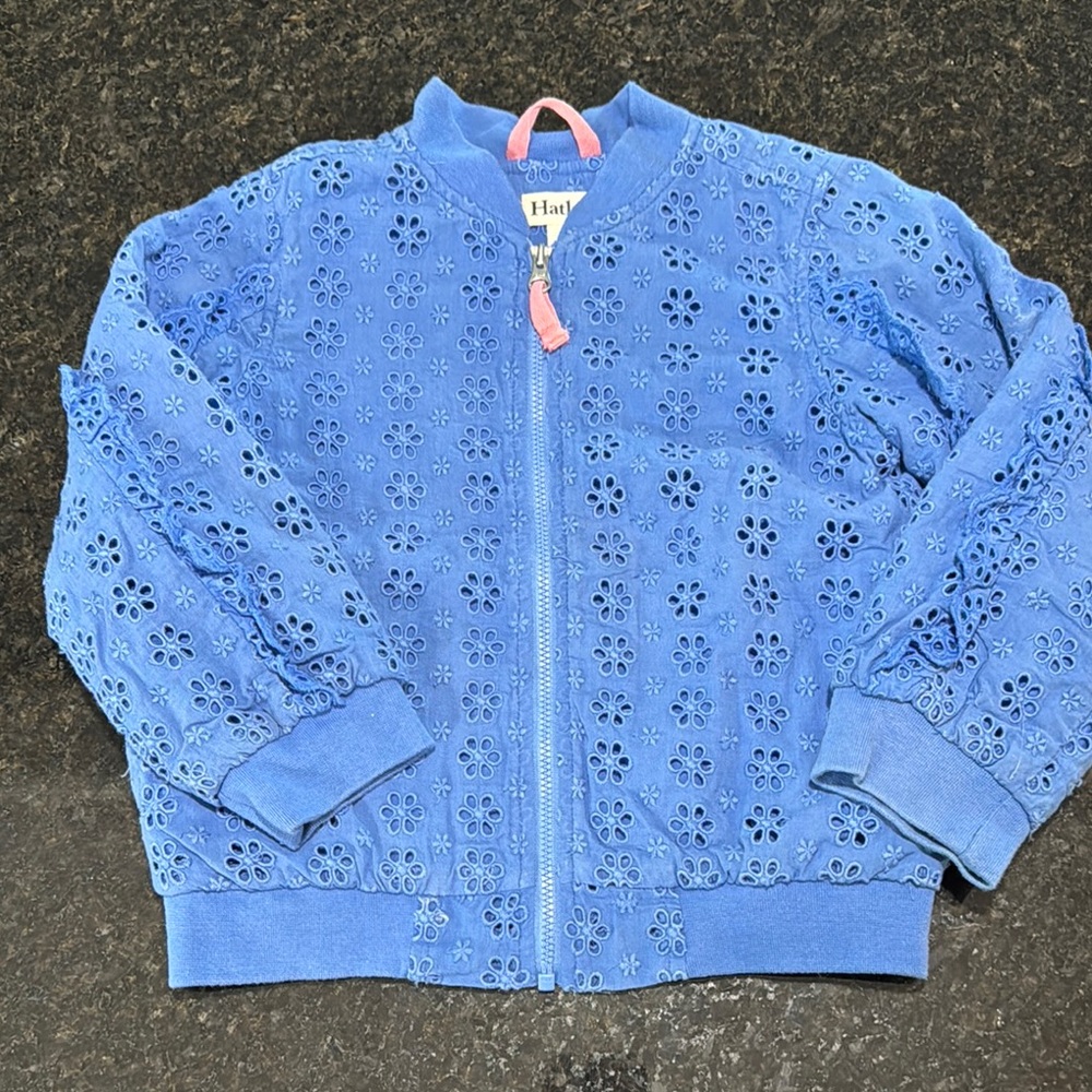 Hatley Blue Eyelet Kids Jacket
